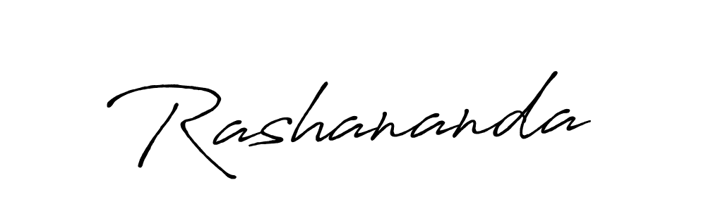 Design your own signature with our free online signature maker. With this signature software, you can create a handwritten (Antro_Vectra_Bolder) signature for name Rashananda. Rashananda signature style 7 images and pictures png