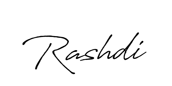 Make a beautiful signature design for name Rashdi. Use this online signature maker to create a handwritten signature for free. Rashdi signature style 7 images and pictures png