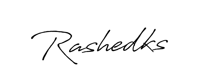 if you are searching for the best signature style for your name Rashedks. so please give up your signature search. here we have designed multiple signature styles  using Antro_Vectra_Bolder. Rashedks signature style 7 images and pictures png