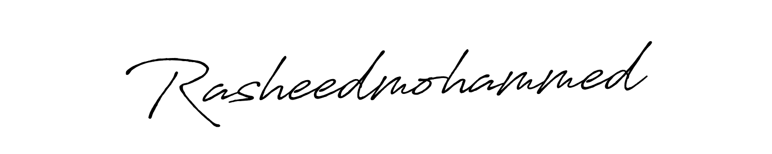 Rasheedmohammed stylish signature style. Best Handwritten Sign (Antro_Vectra_Bolder) for my name. Handwritten Signature Collection Ideas for my name Rasheedmohammed. Rasheedmohammed signature style 7 images and pictures png