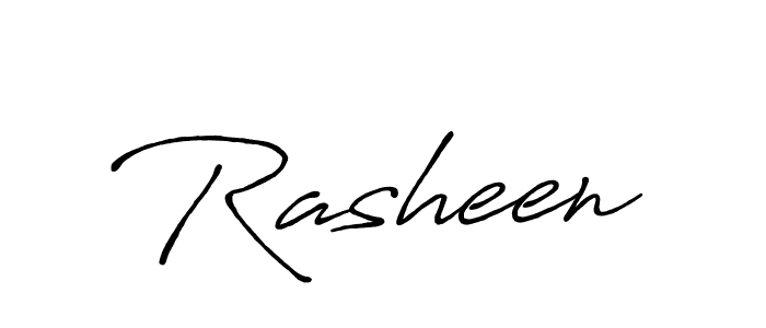 Design your own signature with our free online signature maker. With this signature software, you can create a handwritten (Antro_Vectra_Bolder) signature for name Rasheen. Rasheen signature style 7 images and pictures png