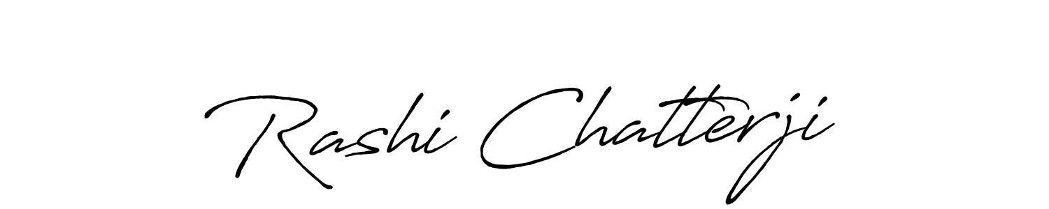 It looks lik you need a new signature style for name Rashi Chatterji. Design unique handwritten (Antro_Vectra_Bolder) signature with our free signature maker in just a few clicks. Rashi Chatterji signature style 7 images and pictures png