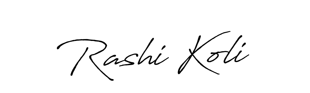 Rashi Koli stylish signature style. Best Handwritten Sign (Antro_Vectra_Bolder) for my name. Handwritten Signature Collection Ideas for my name Rashi Koli. Rashi Koli signature style 7 images and pictures png