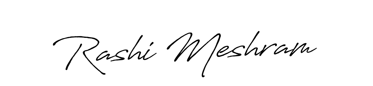 Make a beautiful signature design for name Rashi Meshram. With this signature (Antro_Vectra_Bolder) style, you can create a handwritten signature for free. Rashi Meshram signature style 7 images and pictures png