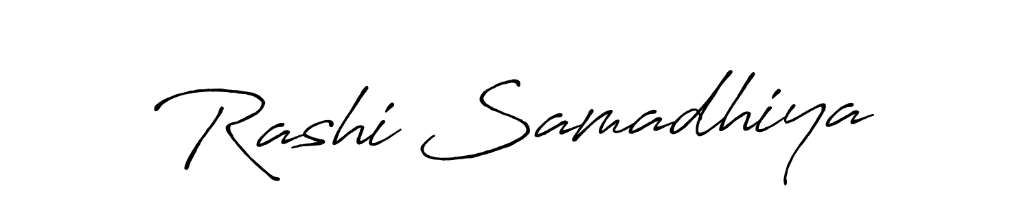 Design your own signature with our free online signature maker. With this signature software, you can create a handwritten (Antro_Vectra_Bolder) signature for name Rashi Samadhiya. Rashi Samadhiya signature style 7 images and pictures png