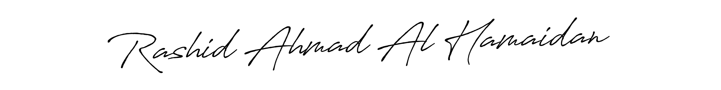 You can use this online signature creator to create a handwritten signature for the name Rashid Ahmad Al Hamaidan. This is the best online autograph maker. Rashid Ahmad Al Hamaidan signature style 7 images and pictures png