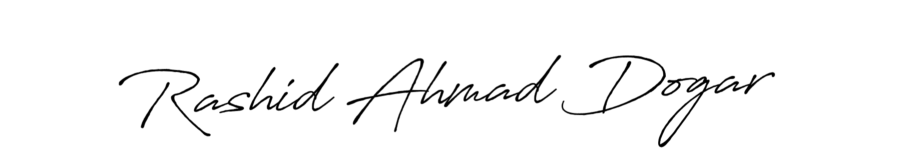 Rashid Ahmad Dogar stylish signature style. Best Handwritten Sign (Antro_Vectra_Bolder) for my name. Handwritten Signature Collection Ideas for my name Rashid Ahmad Dogar. Rashid Ahmad Dogar signature style 7 images and pictures png