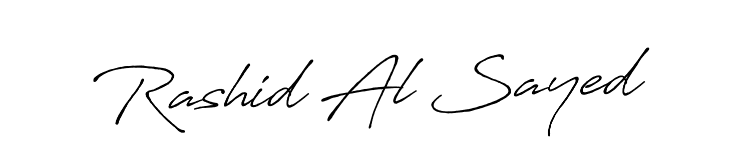 Rashid Al Sayed stylish signature style. Best Handwritten Sign (Antro_Vectra_Bolder) for my name. Handwritten Signature Collection Ideas for my name Rashid Al Sayed. Rashid Al Sayed signature style 7 images and pictures png