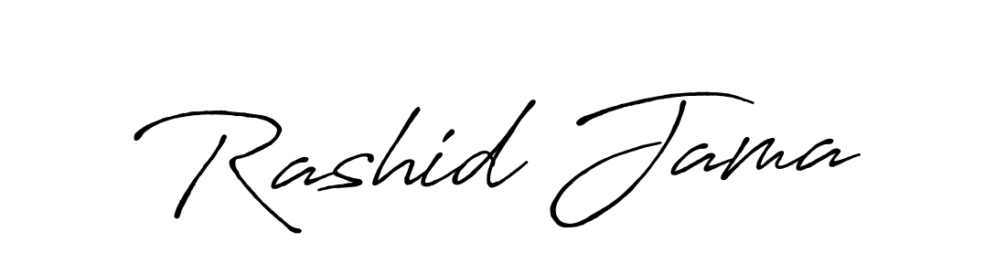 Make a beautiful signature design for name Rashid Jama. With this signature (Antro_Vectra_Bolder) style, you can create a handwritten signature for free. Rashid Jama signature style 7 images and pictures png