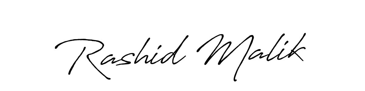 This is the best signature style for the Rashid Malik name. Also you like these signature font (Antro_Vectra_Bolder). Mix name signature. Rashid Malik signature style 7 images and pictures png