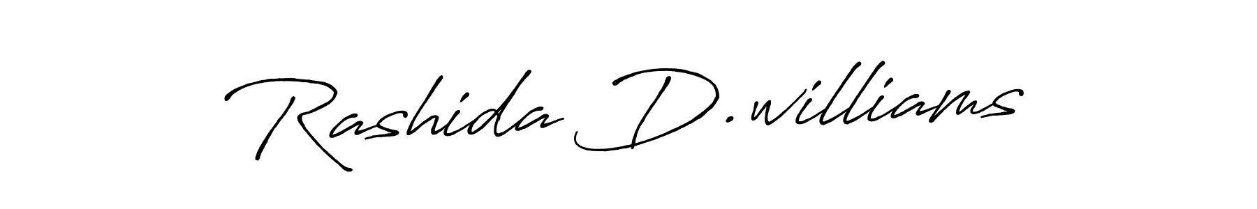 How to Draw Rashida D.williams signature style? Antro_Vectra_Bolder is a latest design signature styles for name Rashida D.williams. Rashida D.williams signature style 7 images and pictures png