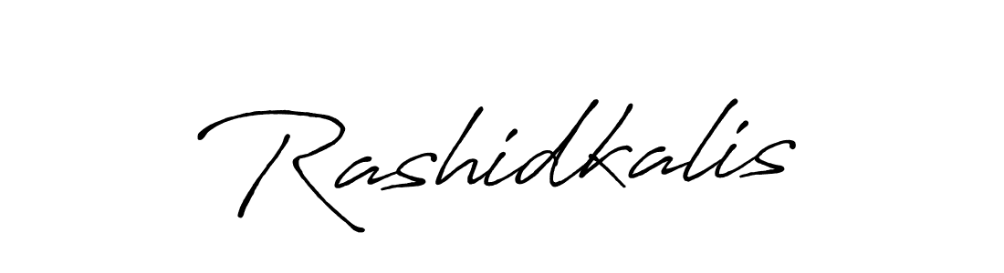 Rashidkalis stylish signature style. Best Handwritten Sign (Antro_Vectra_Bolder) for my name. Handwritten Signature Collection Ideas for my name Rashidkalis. Rashidkalis signature style 7 images and pictures png