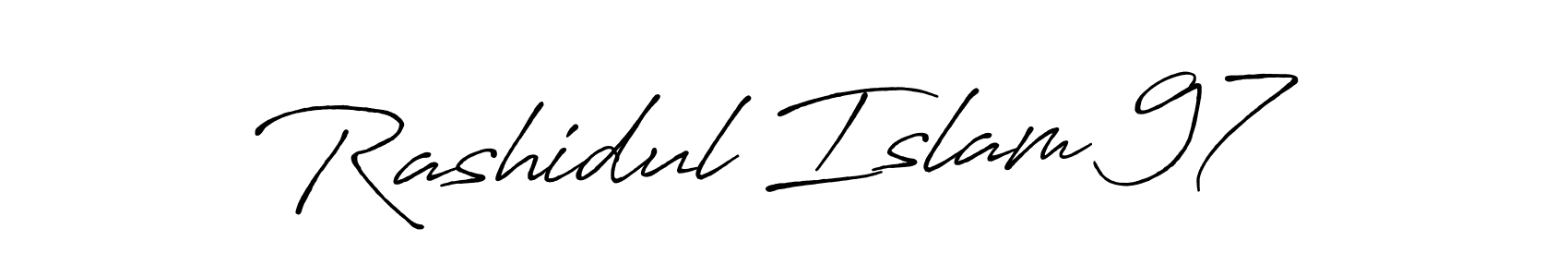 Also You can easily find your signature by using the search form. We will create Rashidul Islam 97 name handwritten signature images for you free of cost using Antro_Vectra_Bolder sign style. Rashidul Islam 97 signature style 7 images and pictures png