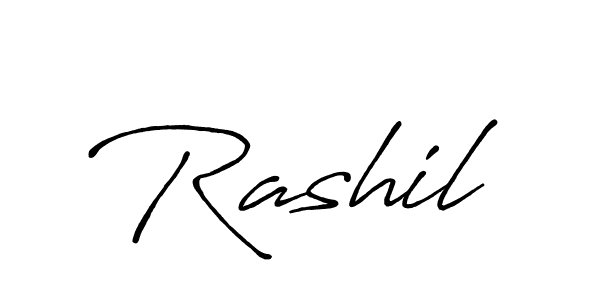 Rashil stylish signature style. Best Handwritten Sign (Antro_Vectra_Bolder) for my name. Handwritten Signature Collection Ideas for my name Rashil. Rashil signature style 7 images and pictures png