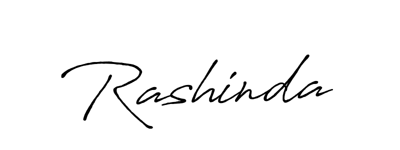 Make a beautiful signature design for name Rashinda. With this signature (Antro_Vectra_Bolder) style, you can create a handwritten signature for free. Rashinda signature style 7 images and pictures png