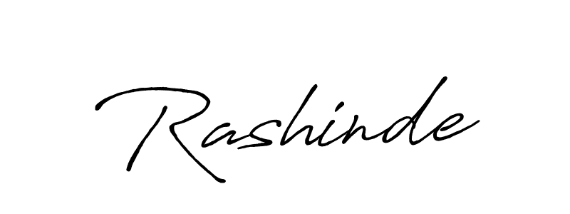 Make a beautiful signature design for name Rashinde. With this signature (Antro_Vectra_Bolder) style, you can create a handwritten signature for free. Rashinde signature style 7 images and pictures png