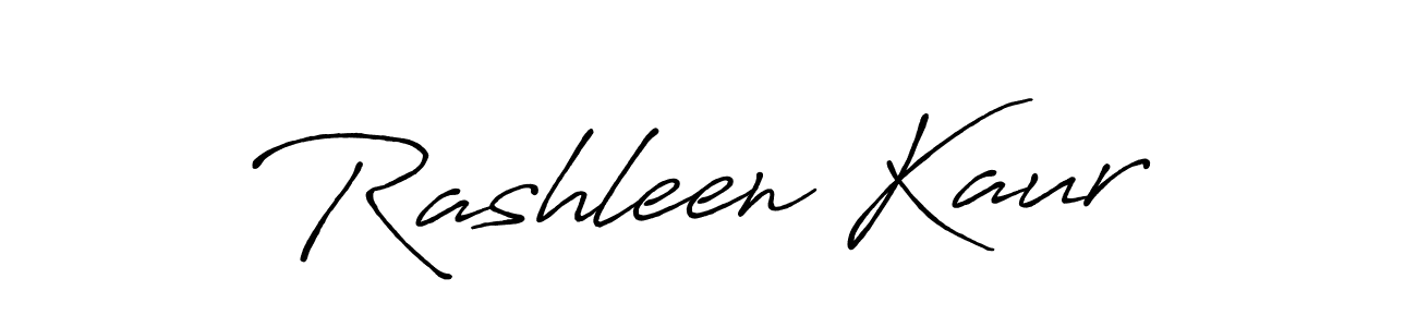 Design your own signature with our free online signature maker. With this signature software, you can create a handwritten (Antro_Vectra_Bolder) signature for name Rashleen Kaur. Rashleen Kaur signature style 7 images and pictures png