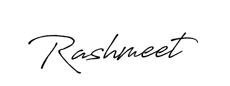 Design your own signature with our free online signature maker. With this signature software, you can create a handwritten (Antro_Vectra_Bolder) signature for name Rashmeet. Rashmeet signature style 7 images and pictures png