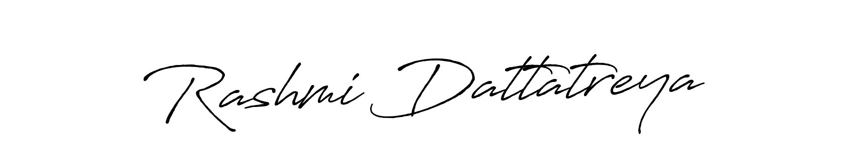 Create a beautiful signature design for name Rashmi Dattatreya. With this signature (Antro_Vectra_Bolder) fonts, you can make a handwritten signature for free. Rashmi Dattatreya signature style 7 images and pictures png