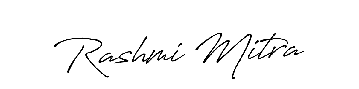 Create a beautiful signature design for name Rashmi Mitra. With this signature (Antro_Vectra_Bolder) fonts, you can make a handwritten signature for free. Rashmi Mitra signature style 7 images and pictures png