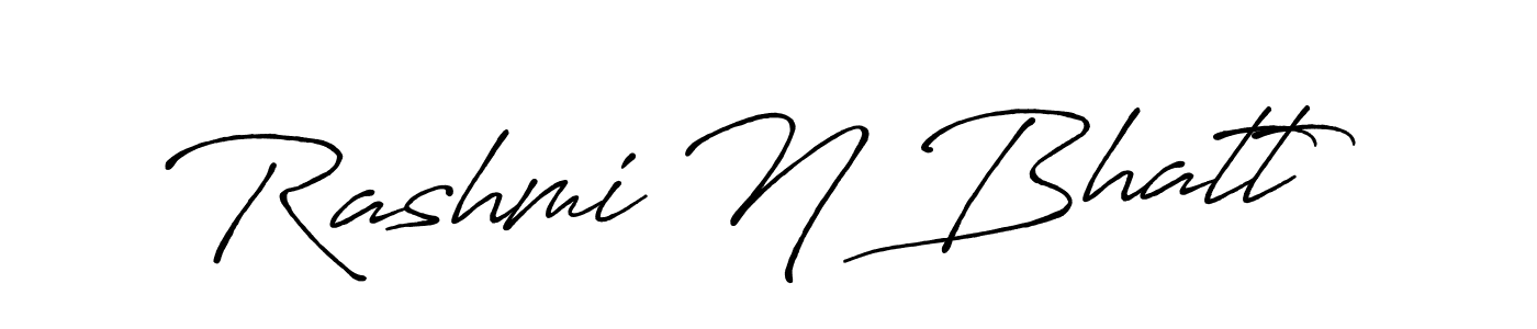 Rashmi N Bhatt stylish signature style. Best Handwritten Sign (Antro_Vectra_Bolder) for my name. Handwritten Signature Collection Ideas for my name Rashmi N Bhatt. Rashmi N Bhatt signature style 7 images and pictures png