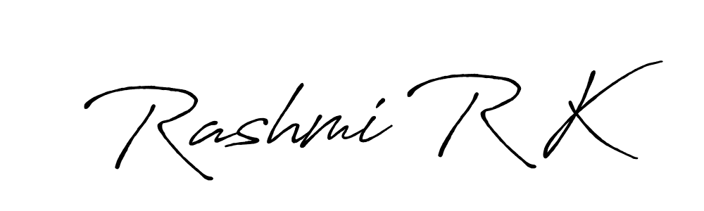 if you are searching for the best signature style for your name Rashmi R K. so please give up your signature search. here we have designed multiple signature styles  using Antro_Vectra_Bolder. Rashmi R K signature style 7 images and pictures png