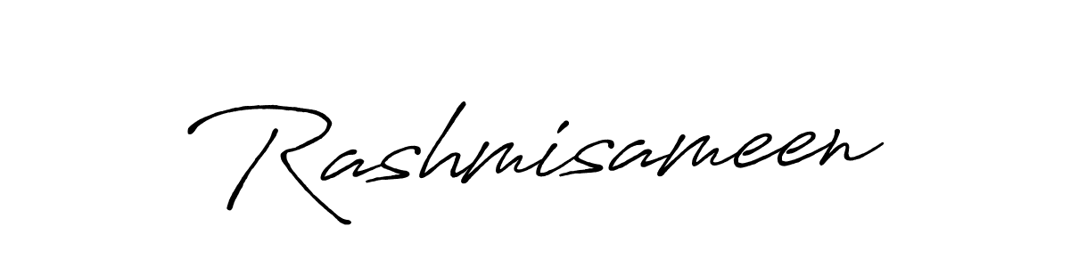 Create a beautiful signature design for name Rashmisameen. With this signature (Antro_Vectra_Bolder) fonts, you can make a handwritten signature for free. Rashmisameen signature style 7 images and pictures png