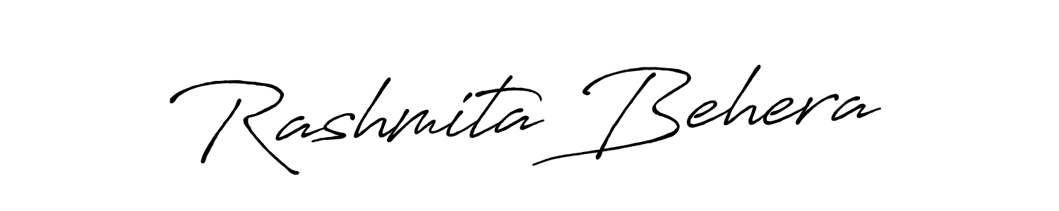 Make a beautiful signature design for name Rashmita Behera. With this signature (Antro_Vectra_Bolder) style, you can create a handwritten signature for free. Rashmita Behera signature style 7 images and pictures png