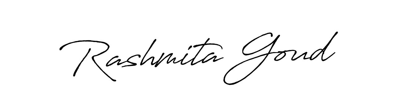 Make a beautiful signature design for name Rashmita Goud. With this signature (Antro_Vectra_Bolder) style, you can create a handwritten signature for free. Rashmita Goud signature style 7 images and pictures png