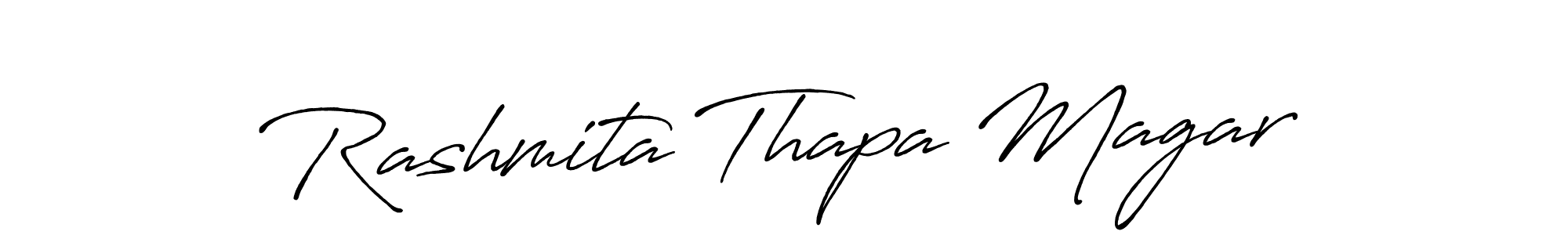 Also we have Rashmita Thapa Magar name is the best signature style. Create professional handwritten signature collection using Antro_Vectra_Bolder autograph style. Rashmita Thapa Magar signature style 7 images and pictures png