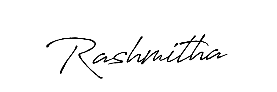 Use a signature maker to create a handwritten signature online. With this signature software, you can design (Antro_Vectra_Bolder) your own signature for name Rashmitha. Rashmitha signature style 7 images and pictures png