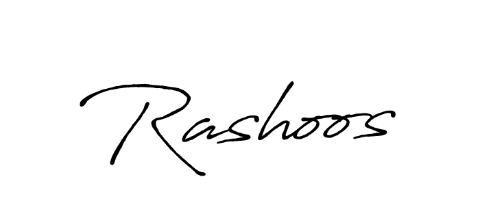 How to make Rashoos name signature. Use Antro_Vectra_Bolder style for creating short signs online. This is the latest handwritten sign. Rashoos signature style 7 images and pictures png