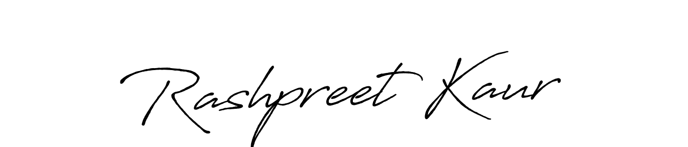 Design your own signature with our free online signature maker. With this signature software, you can create a handwritten (Antro_Vectra_Bolder) signature for name Rashpreet Kaur. Rashpreet Kaur signature style 7 images and pictures png