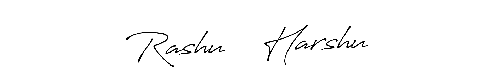 It looks lik you need a new signature style for name Rashu ❤️ Harshu. Design unique handwritten (Antro_Vectra_Bolder) signature with our free signature maker in just a few clicks. Rashu ❤️ Harshu signature style 7 images and pictures png