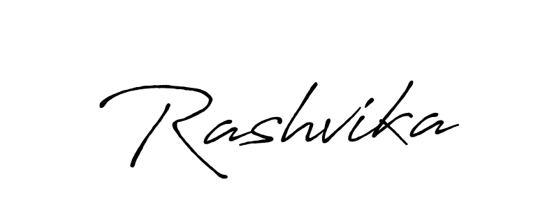 Use a signature maker to create a handwritten signature online. With this signature software, you can design (Antro_Vectra_Bolder) your own signature for name Rashvika. Rashvika signature style 7 images and pictures png