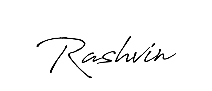 Make a beautiful signature design for name Rashvin. With this signature (Antro_Vectra_Bolder) style, you can create a handwritten signature for free. Rashvin signature style 7 images and pictures png