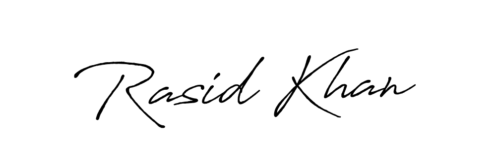 The best way (Antro_Vectra_Bolder) to make a short signature is to pick only two or three words in your name. The name Rasid Khan include a total of six letters. For converting this name. Rasid Khan signature style 7 images and pictures png