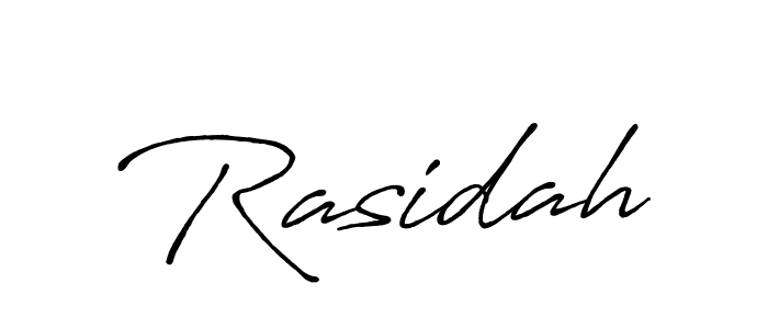 Use a signature maker to create a handwritten signature online. With this signature software, you can design (Antro_Vectra_Bolder) your own signature for name Rasidah. Rasidah signature style 7 images and pictures png
