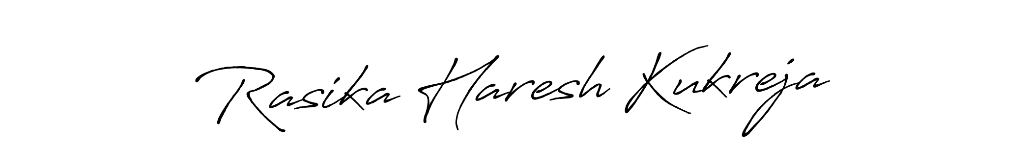 Also You can easily find your signature by using the search form. We will create Rasika Haresh Kukreja name handwritten signature images for you free of cost using Antro_Vectra_Bolder sign style. Rasika Haresh Kukreja signature style 7 images and pictures png