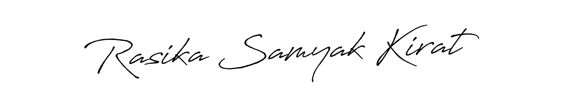 Once you've used our free online signature maker to create your best signature Antro_Vectra_Bolder style, it's time to enjoy all of the benefits that Rasika Samyak Kirat name signing documents. Rasika Samyak Kirat signature style 7 images and pictures png