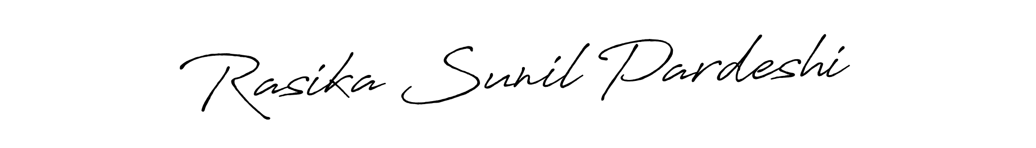 This is the best signature style for the Rasika Sunil Pardeshi name. Also you like these signature font (Antro_Vectra_Bolder). Mix name signature. Rasika Sunil Pardeshi signature style 7 images and pictures png