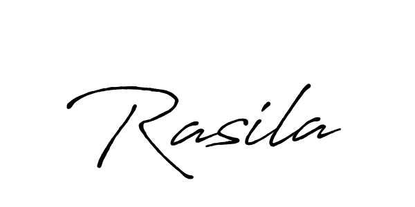 How to make Rasila name signature. Use Antro_Vectra_Bolder style for creating short signs online. This is the latest handwritten sign. Rasila signature style 7 images and pictures png