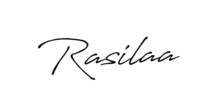 Create a beautiful signature design for name Rasilaa. With this signature (Antro_Vectra_Bolder) fonts, you can make a handwritten signature for free. Rasilaa signature style 7 images and pictures png