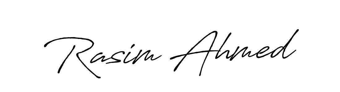 Design your own signature with our free online signature maker. With this signature software, you can create a handwritten (Antro_Vectra_Bolder) signature for name Rasim Ahmed. Rasim Ahmed signature style 7 images and pictures png