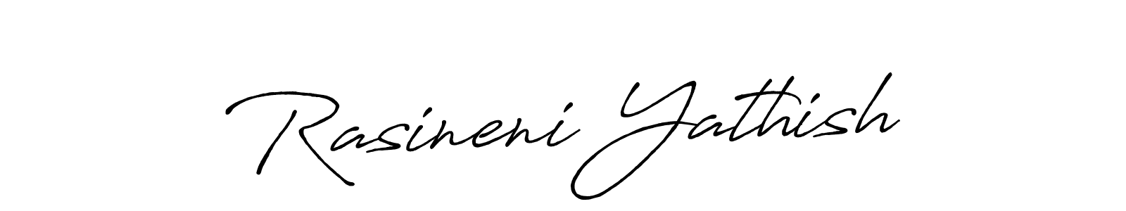 Similarly Antro_Vectra_Bolder is the best handwritten signature design. Signature creator online .You can use it as an online autograph creator for name Rasineni Yathish. Rasineni Yathish signature style 7 images and pictures png