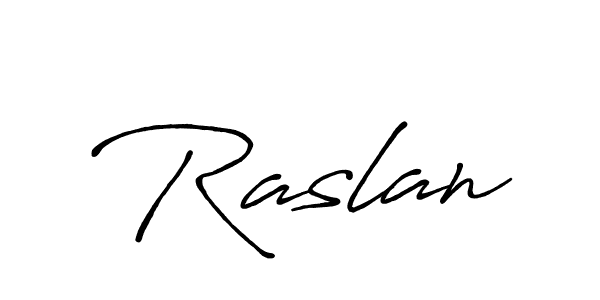 Raslan stylish signature style. Best Handwritten Sign (Antro_Vectra_Bolder) for my name. Handwritten Signature Collection Ideas for my name Raslan. Raslan signature style 7 images and pictures png