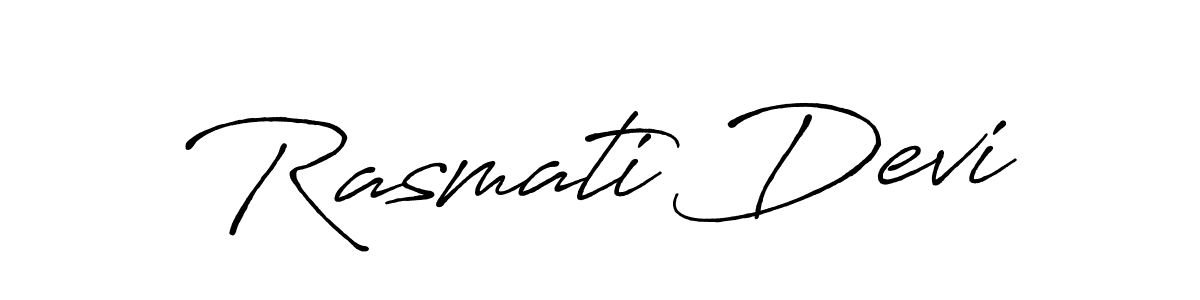 Make a beautiful signature design for name Rasmati Devi. With this signature (Antro_Vectra_Bolder) style, you can create a handwritten signature for free. Rasmati Devi signature style 7 images and pictures png