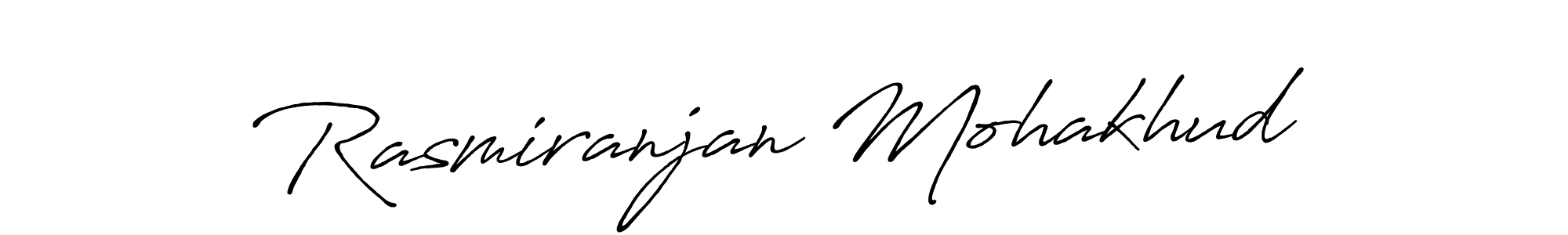 Make a beautiful signature design for name Rasmiranjan Mohakhud. With this signature (Antro_Vectra_Bolder) style, you can create a handwritten signature for free. Rasmiranjan Mohakhud signature style 7 images and pictures png