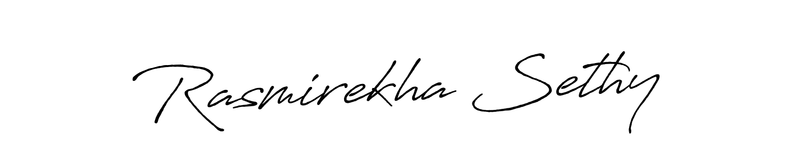Antro_Vectra_Bolder is a professional signature style that is perfect for those who want to add a touch of class to their signature. It is also a great choice for those who want to make their signature more unique. Get Rasmirekha Sethy name to fancy signature for free. Rasmirekha Sethy signature style 7 images and pictures png
