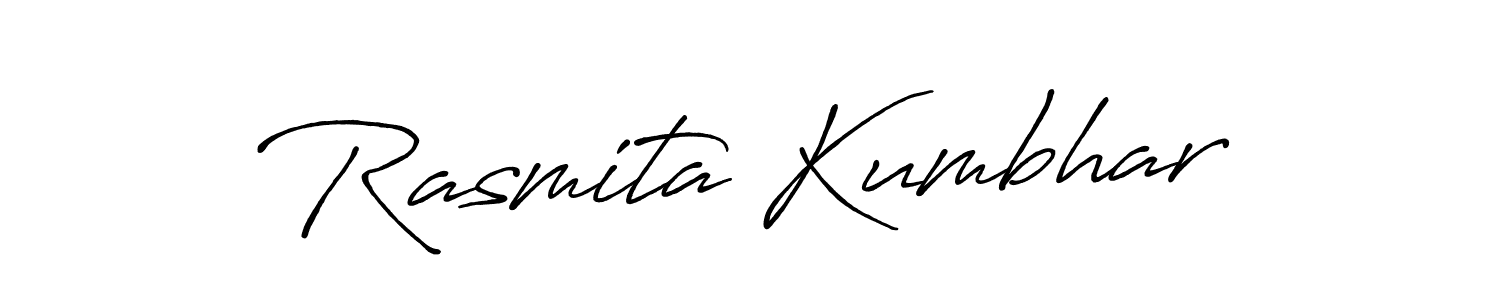 Create a beautiful signature design for name Rasmita Kumbhar. With this signature (Antro_Vectra_Bolder) fonts, you can make a handwritten signature for free. Rasmita Kumbhar signature style 7 images and pictures png